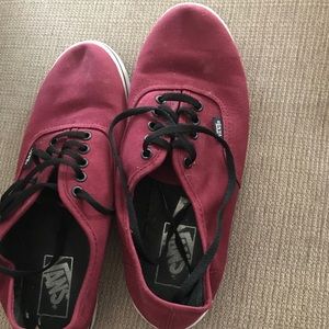 Maroon vans size 8 women